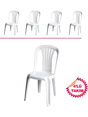 Estelia Netaks Bergama Sandalye %100 4'lü Takım