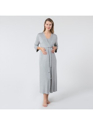 Chakra Rona Hamile Sabahlık Gri Melanj