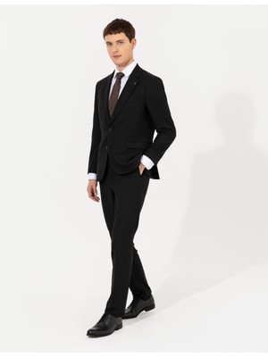Pierre Cardin Erkek Siyah Slim Fit Takım Elbise 50261769-VR046