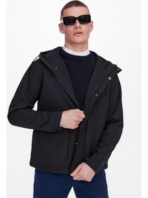 Only & Sons Regular Fit Softshell Kapüşonlu Onsaslan Mont Erkek Mont 22022597