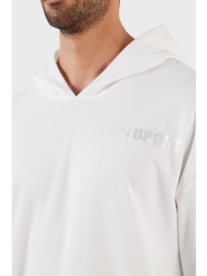 Plein Sport Pamuklu Baskılı Regular Fit Kapüşonlu Sweat Erkek Sweat FIPSC131501