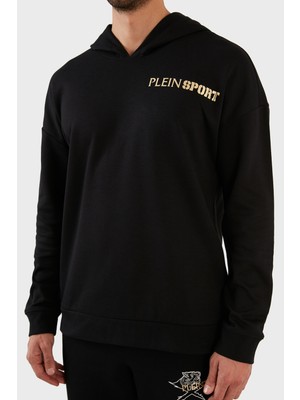 Plein Sport Pamuklu Baskılı Regular Fit Kapüşonlu Sweat Erkek Sweat FIPSC131598