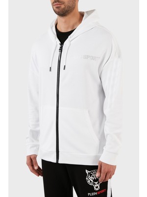 Plein Sport Pamuklu Regular Fit Fermuarlı Kapüşonlu Sweat Erkek Sweat FIPSZ132801