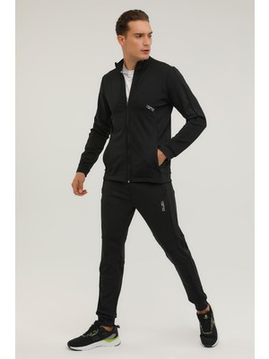 Lumberjack M-SD1180 Forge Track Top Siyah Erkek Eşofman Üstü