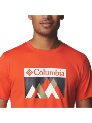 Columbia Zero Rules Short Sleeve Graphic Turuncu T-Shirt