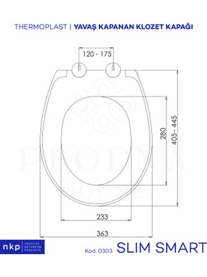 Plodna House Slim Smart Standart Amortisörlü Yavaş Kapanan Klozet Kapağı