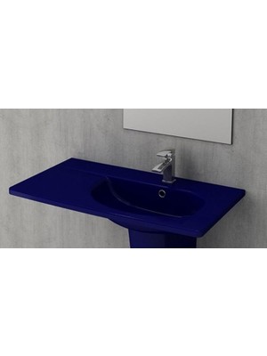 Bocchi 1020-010-0126 Tao Arch Etajerli Lavabo 86 cm Safir Mavi