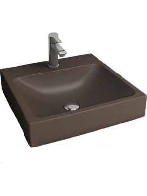 Bocchi Scala Tezgahüstü Lavabo 48X48 cm Mat Kahve 1076-025-0126
