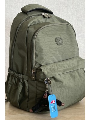 Nemo Bags Okul Çantası Siyah Büyük BoySu Geçirmez Kumaş Laptop Bölmeli Seyahat Çantası 45X30X15CM