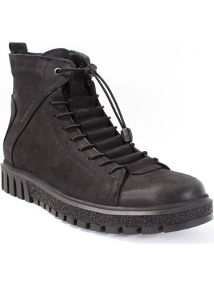 Hammer Jack 10217945 Siyah Ortopedik Günlük Deri Erkek Ayakkabı