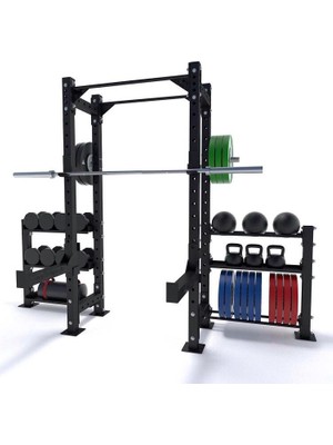 Prodips Squat Rack Power Rack Kafes Half Rack ve Ağırlık Depolama Istasyonu Black Model