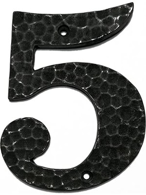 HOUSE2HOME El Yapımı Pirinç Kapı Numarası Oksit -5