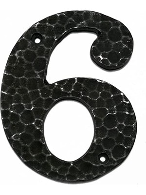 HOUSE2HOME El Yapımı Pirinç Kapı Numarası Oksit -6