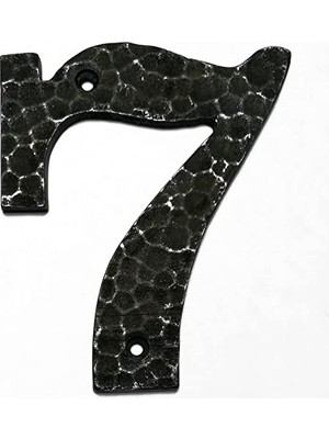 HOUSE2HOME El Yapımı Pirinç Kapı Numarası Oksit -7