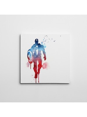 Dekolata Captain America Kare Kanvas Tablo