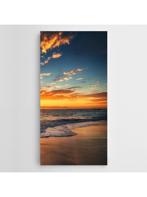 Dekolata Doğa Manzara Orange Kanvas Tablo