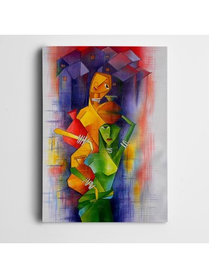 Dekolata Testi Taşıyan Kadınlar Kanvas Tablo