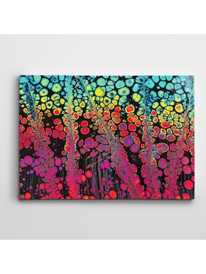 Dekolata Canlı Renkler Soyut Kanvas Tablo