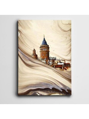 Dekolata Galata Kulesi Mini Kanvas Tablo
