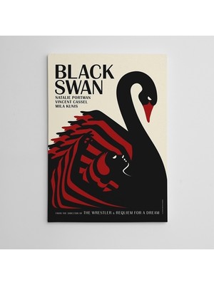 Dekolata Black Swan Mini Kanvas Tablo