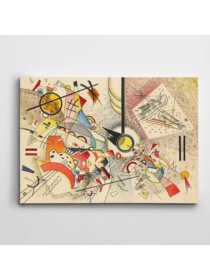 Dekolata Şekiller Renkler Soyut Kanvas Tablo