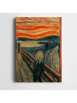 Dekolata Edvard Munch The Scream Kanvas Tablo