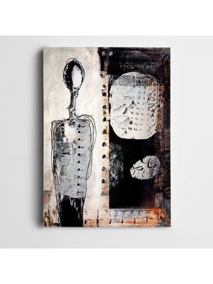 Dekolata Soyut Figür Dekoratif Kanvas Tablo