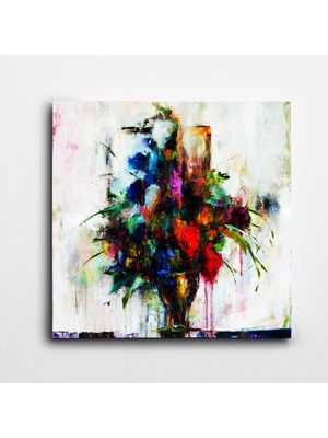 Dekolata Dekoratif Modern Kare Kanvas Tablo