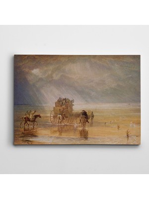 Dekolata Fayton Atlar Kanvas Tablo