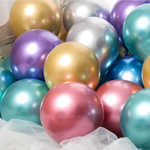 Çıtı Pıtı Store 10 Adet Metalik Karışık Renk Balon