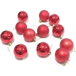 Çıtı Pıtı Store Yılbaşı Ağaç Süsleme Topları 6lı Kırmızı