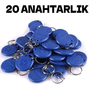 Electrimax Manyetik Anahtarlık -20  Adet Rfid Keyfob Göstergeç Anahtarlık 125 Khz Proximity
