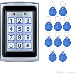 Electrimax Electrima Metal Kapı Geçiş Rfid Şifreli Kartlı Işıklı Access Control 125khz