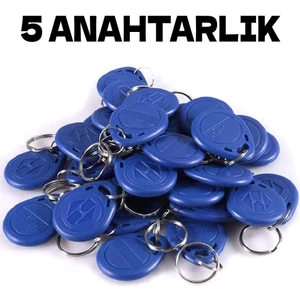 Electrimax Manyetik Anahtarlık -5 Adet Rfid Keyfob Göstergeç Anahtarlık 125 Khz Proximity