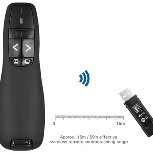 Kablosuz Lazer Sunum Kumandası USB Alıcılı 2,4 Ghz Powerpoint Sunumu Kırmızı Işık Uzaktan Kumanda