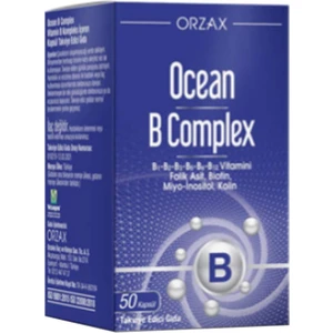 Ocean Orzax Ocean B Complex 50 Kapsül Takviye Edici Gıda