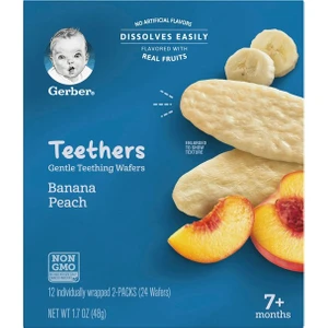 Teethers Banana Peach Diş Kaşıyıcı Gofret 48 Gr.