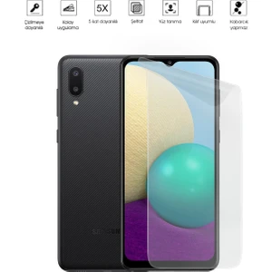 Kip GSM Samsung Galaxy A02 Ekran Koruyucu Tam Kaplayan Esnek Kırılmaz Nano Temperli