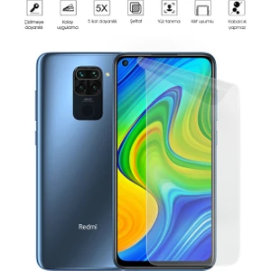 Kip GSM Xiaomi Redmi Note 9 Ekran Koruyucu Tam Kaplayan Esnek Kırılmaz Nano Temperli