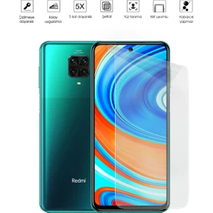 Kip GSM Xiaomi Redmi Note 9 Pro Ekran Koruyucu Tam Kaplayan Esnek Kırılmaz Nano Temperli
