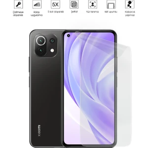 Kip GSM Xiaomi Mi 11 Lite Ekran Koruyucu Tam Kaplayan Esnek Kırılmaz Nano Temperli