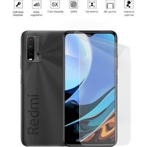Kip GSM Xiaomi Redmi 9t Ekran Koruyucu Tam Kaplayan Esnek Kırılmaz Nano Temperli