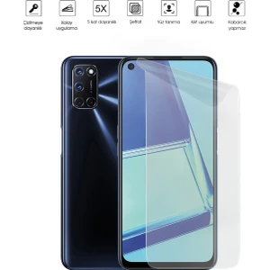 Kip GSM Oppo A72 Ekran Koruyucu Tam Kaplayan Esnek Kırılmaz Nano Temperli