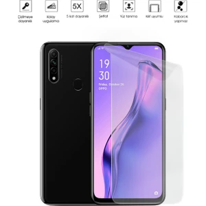 Kip GSM Oppo A31 Ekran Koruyucu Tam Kaplayan Esnek Kırılmaz Nano Temperli