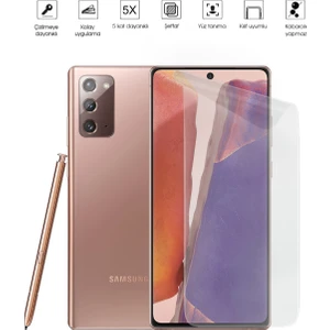 Kip GSM Samsung Galaxy Note 20 Ekran Koruyucu Tam Kaplayan Esnek Kırılmaz Nano Temperli