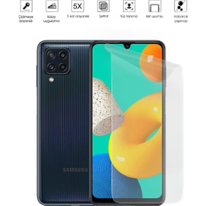 Kip GSM Samsung Galaxy M32 Ekran Koruyucu Tam Kaplayan Esnek Kırılmaz Nano Temperli