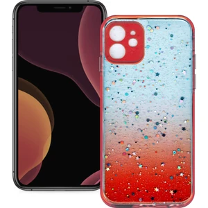 Smart Tech Apple iPhone 12 Simli Şeffaf Sert Slikon Kılıf