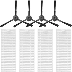 Qihoo 360 S10 X100 Max Robotik Elektrikli Süpürge Için Filtre Yan Fırça Yedek Parça Kitleri (Yurt Dışından)