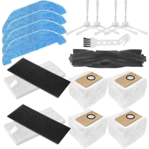 Neabot Q11 Için 16 Adet Robot Süpürge Aksesuarları Ana Yan Fırça Paspas Bezi Hepa Filtre Toz Torbası Yedek Parçalar (Yurt Dışından)