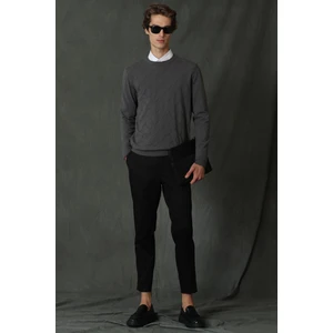 Lus Spor Erkek Chino Pantolon Slim Fit Siyah